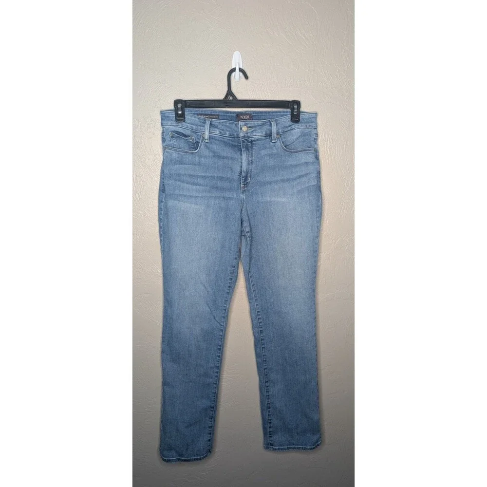 NYDJ Womens Plus 14W Marilyn Straight Stretch Jeans Not Your Daughters Jeans